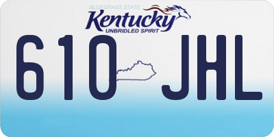 KY license plate 610JHL