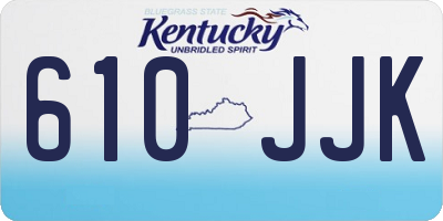 KY license plate 610JJK