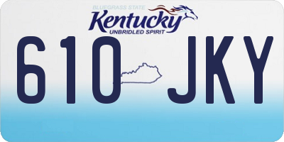 KY license plate 610JKY