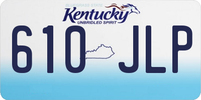 KY license plate 610JLP