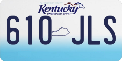 KY license plate 610JLS