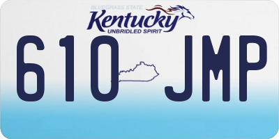 KY license plate 610JMP