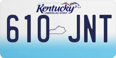 KY license plate 610JNT