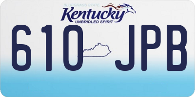 KY license plate 610JPB
