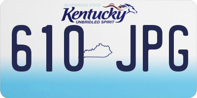 KY license plate 610JPG