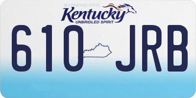 KY license plate 610JRB