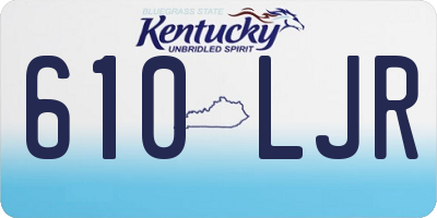 KY license plate 610LJR