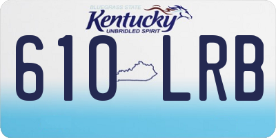 KY license plate 610LRB