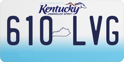 KY license plate 610LVG