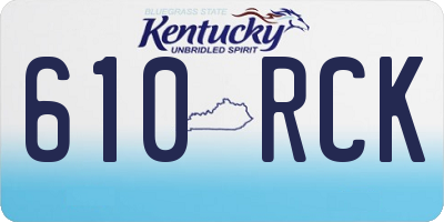 KY license plate 610RCK