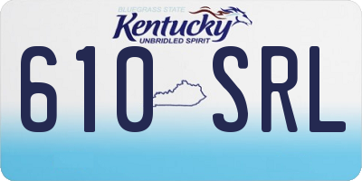 KY license plate 610SRL
