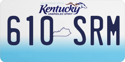 KY license plate 610SRM