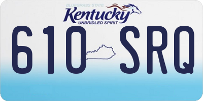 KY license plate 610SRQ