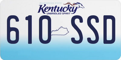 KY license plate 610SSD