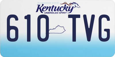 KY license plate 610TVG