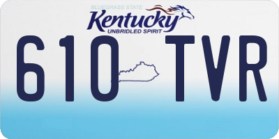 KY license plate 610TVR