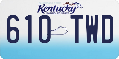 KY license plate 610TWD