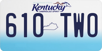 KY license plate 610TWO