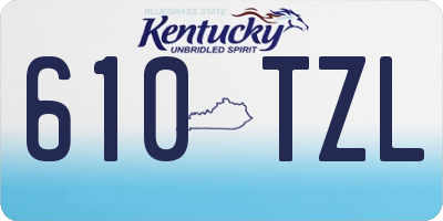 KY license plate 610TZL