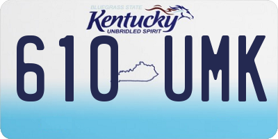 KY license plate 610UMK