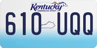 KY license plate 610UQQ