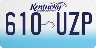 KY license plate 610UZP