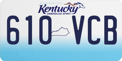 KY license plate 610VCB