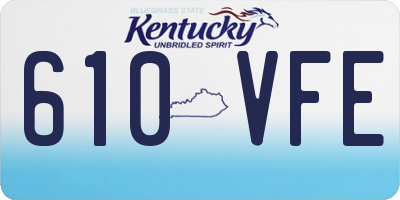 KY license plate 610VFE
