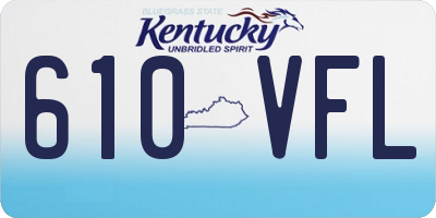 KY license plate 610VFL