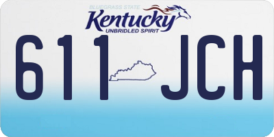 KY license plate 611JCH