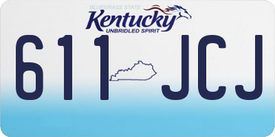 KY license plate 611JCJ