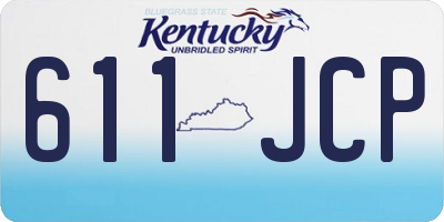 KY license plate 611JCP