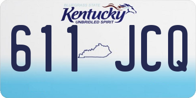 KY license plate 611JCQ