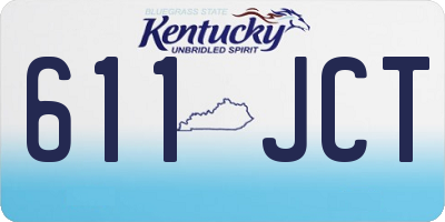 KY license plate 611JCT