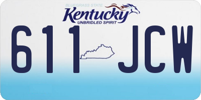 KY license plate 611JCW