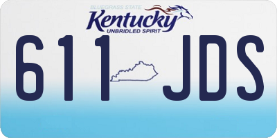 KY license plate 611JDS