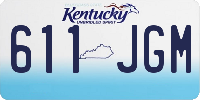 KY license plate 611JGM