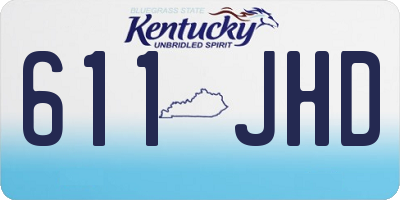 KY license plate 611JHD
