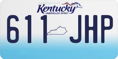 KY license plate 611JHP