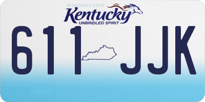 KY license plate 611JJK