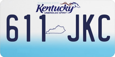 KY license plate 611JKC