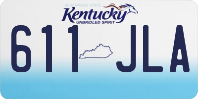 KY license plate 611JLA