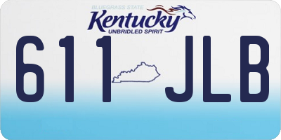 KY license plate 611JLB