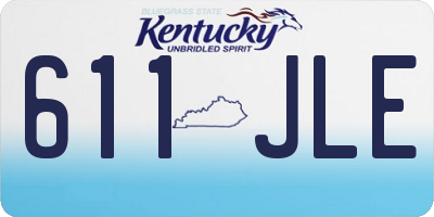 KY license plate 611JLE