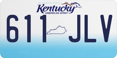 KY license plate 611JLV