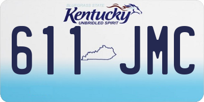 KY license plate 611JMC