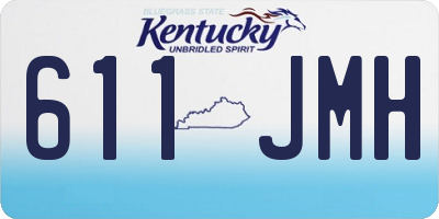 KY license plate 611JMH
