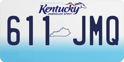 KY license plate 611JMQ