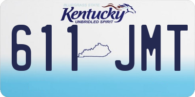 KY license plate 611JMT