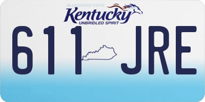 KY license plate 611JRE